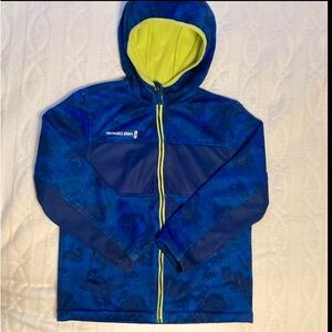 Free Country Blue Camo Jacket with Yellow Accents